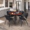 Regency Kahlo Round Table & Chair Sets, 36 W, 36 L, 29 H, Wood, Metal, Plastic Top, Cherry TPL36RNDCHBK47BK - alternate 1